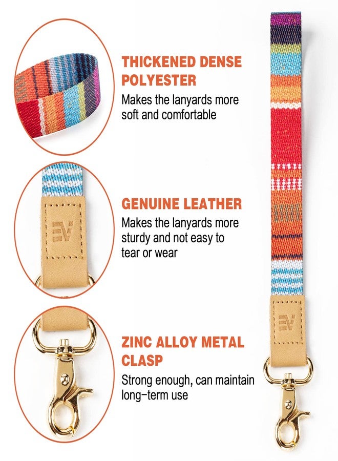 EcoVision Keychain Lanyard for Keys, Wristlet Key Chain for Women, Key Holder Lanyards with 2 keyrings, Waved-85, M - Image 3