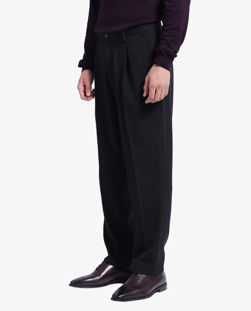 Rare Rabbit Men's Pleated Relaxed Trousers