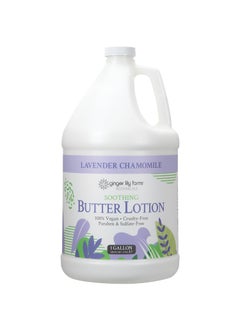 Ginger Lily Farms Botanicals Soothing Butter Lotion for Dry Skin 100 Vegan  CrueltyFree Lavender Chamomile Scent 1 Gallon Refill 128 fl oz
