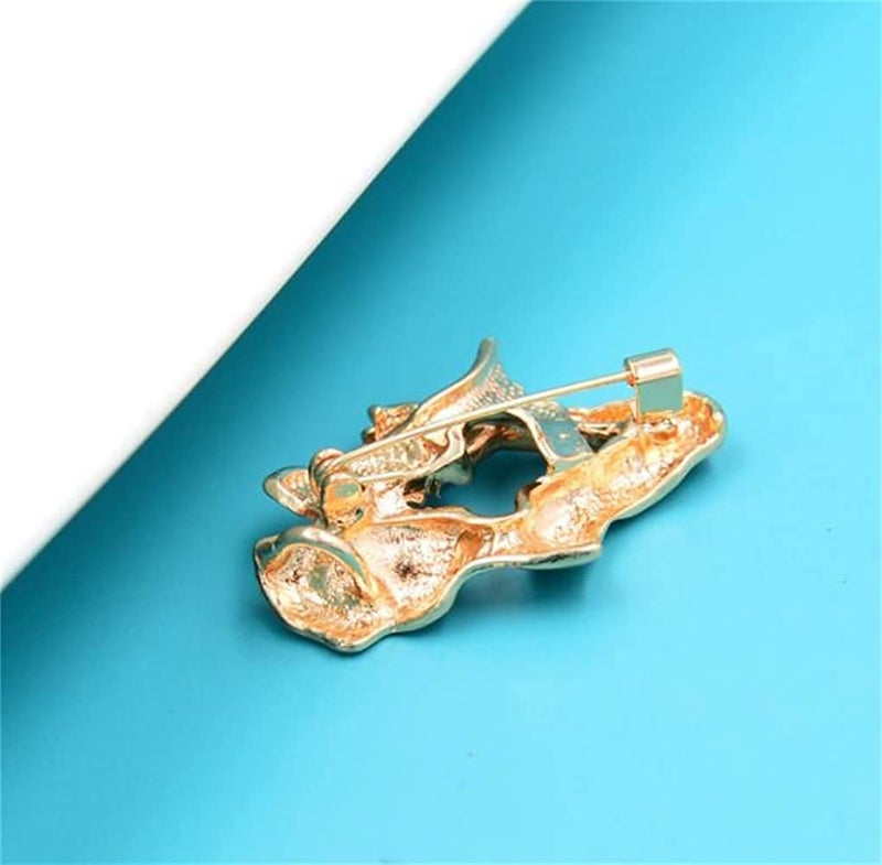 KAWADU Gold Fashion Portrait Brooch Pin 3D Lovers face Brooch Pin Gold Plated Pin Badge for Jewelry Clothes Dress Scarf Decoration - Image 4