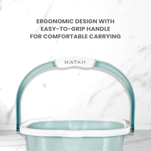 RATAN PLASTICWARE Premia Bucket (18L X 1) - Mint|Light Weight and Easy to Carry|Perfect for Use in Bathrooms, Kitchen & Wet Utility Areas - Image 5