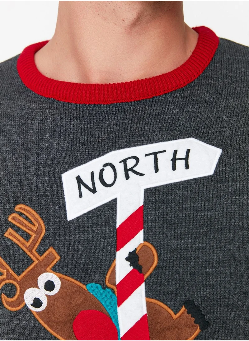 trendyol Reindeer Detail Knitted Sweater