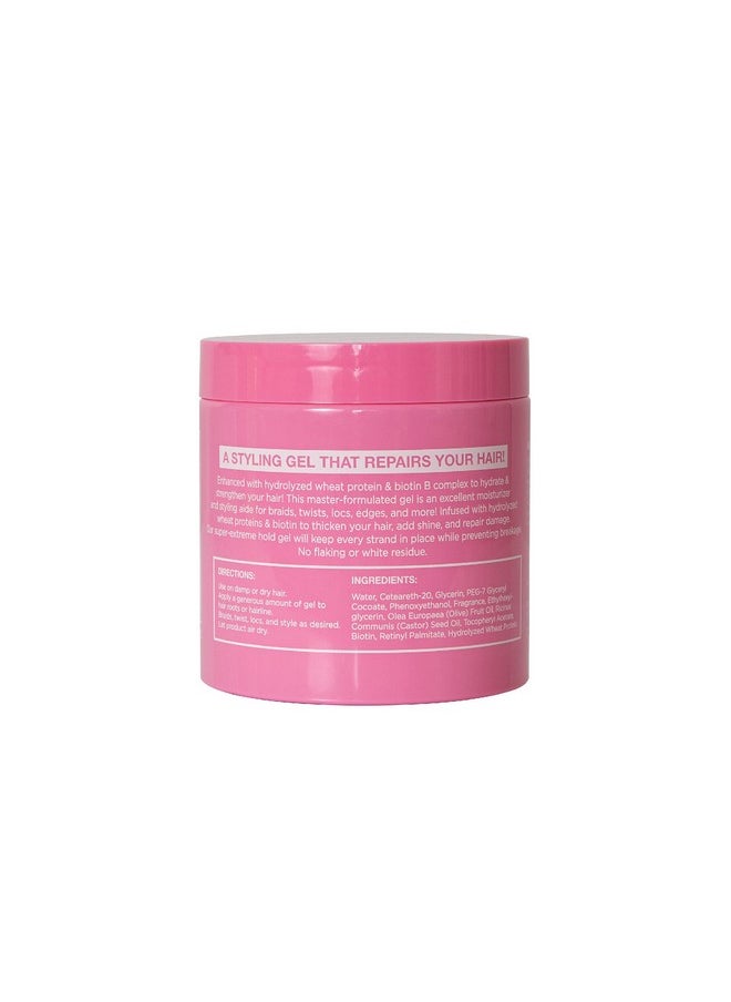 ESHA - Sha Professional Slick N Slay Conditioning Gel For Braids Locs Twists & More! Hydrolyzed Wheat Protein + Biotin B Complex! Mild Melon Scent (16 Oz.) - Image 1