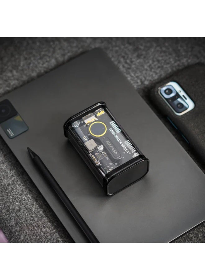 Awei Mini Transparent Power Bank 10000mAh – Stylish Mini Design – 22.5W Fast Charging – Supports QC3.0 and PD Protocols – Quick Charge Up to 50% in 30 Minutes - Image 1