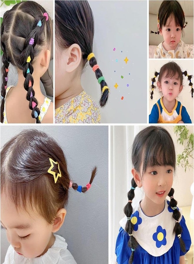 Radhya Accessories 90 pieces Sleek Cotton Hairties for Baby Girls Ponytail holders Cotton Rubberband for babies 2 CM small hairties hairbands for toddlers Gift for Kids Hair accessories for Kids (Pastel Multicolor) - Image 4
