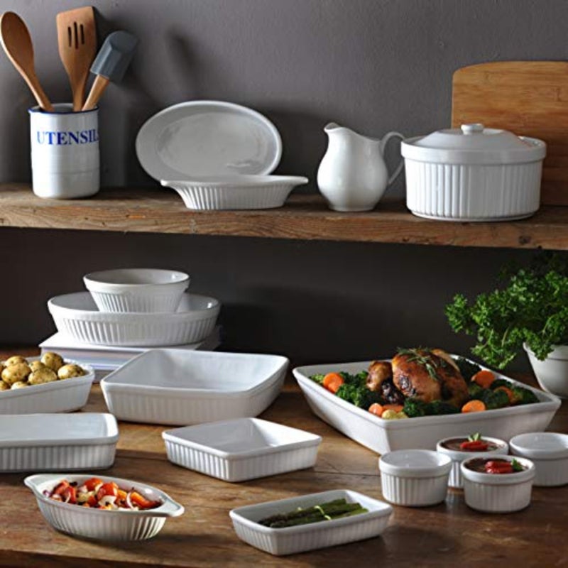 Classic Collection 24 cm Square Dish, White - Image 2