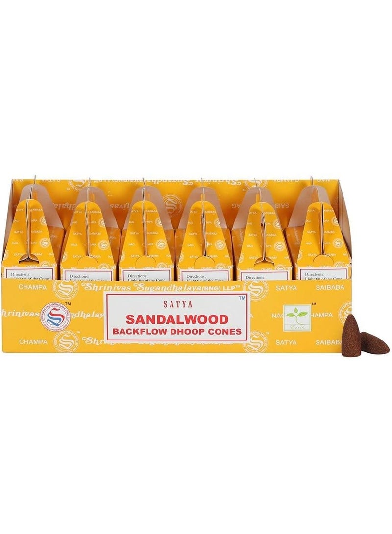 SATYA Rose Backflow Dhoop Cones – Premium Aromatic Incense Cones for Backflow Burners – Long Lasting Rose Fragrance for Meditation, Yoga, Relaxation & Home Fragrance - Image 3