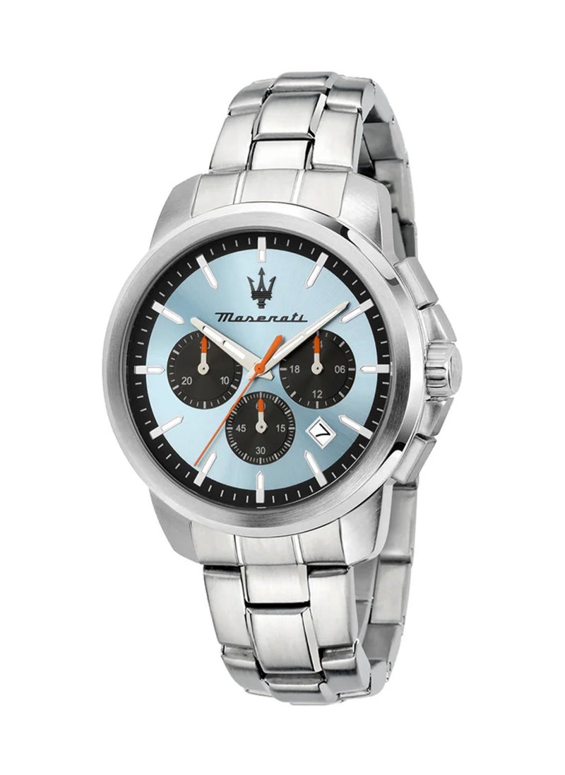 Maserati Men's Successo Quartz Chronograph Silver Stainless Steel Watch R8873621044 - 42mm  - Image 1