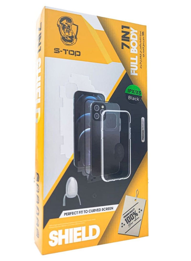 اس-توب بكج حماية متكاملة 7 في 1 لهاتف آيفون X/XS من شركة اس-توب - Image 1