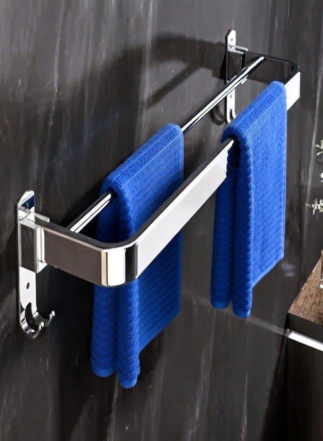 SUNDRY Premium Wall Mount Clothes Drying Rack, Stainless Steel Foldable Laundry Organizer, Chrome Finish with Retractable Design for Indoor Use - Image 1