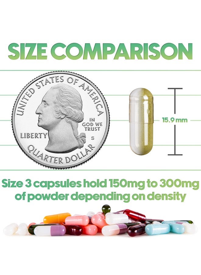 XPRS Nutra Size 3 Empty Capsules - 100 Count Clear Empty Gelatin Capsules - Pills DIY Capsule Filling - Pure Bovine Pill Gel Caps Fillable Do-It-Yourself Vitamins and Supplements - Image 3