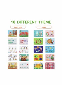 KASTWAVE Quiet Book for Toddlers Activity Toys Early Learning Toy for Kids Sensory Education Preschool Learning Book - Best Gifts for Boys and Girls Aged 2 3 4 5 6 (2 Pack)  - Image 2