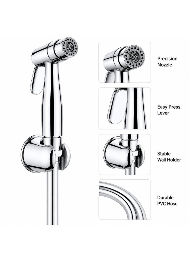 RONA Premium Solid Copper Shataff Head | 360° Rotating Dual-Mode Handheld Bidet Sprayer | Twist-to-Switch Bidet & Shower Spray | Heavy-Duty Anti-Rust Construction | Ergonomic High-Pressure Trigger | Universal G 1/2" Fitting - Image 5