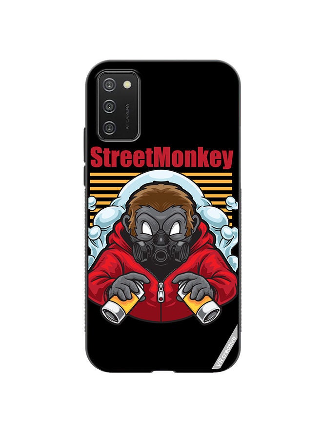 VR CREATIVE Protective Case Cover For Samsung Galaxy A02s Street Monkey Design Multicolour - Image 1