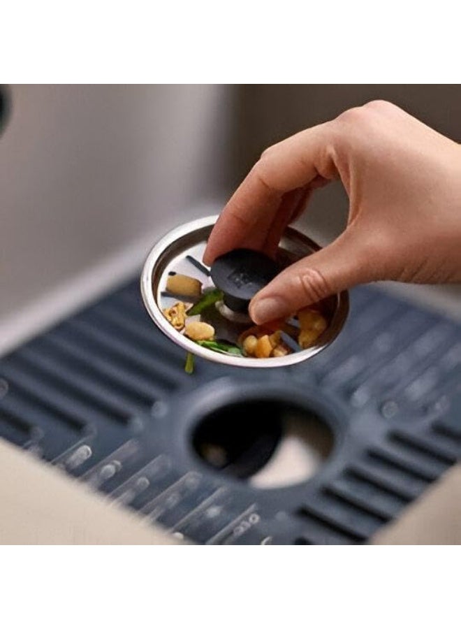 An innovative and versatile sink drainer mat with a non-slip, quick-drying design, suitable for use in the kitchen and bathroom to protect dishes and utensils. - Image 2