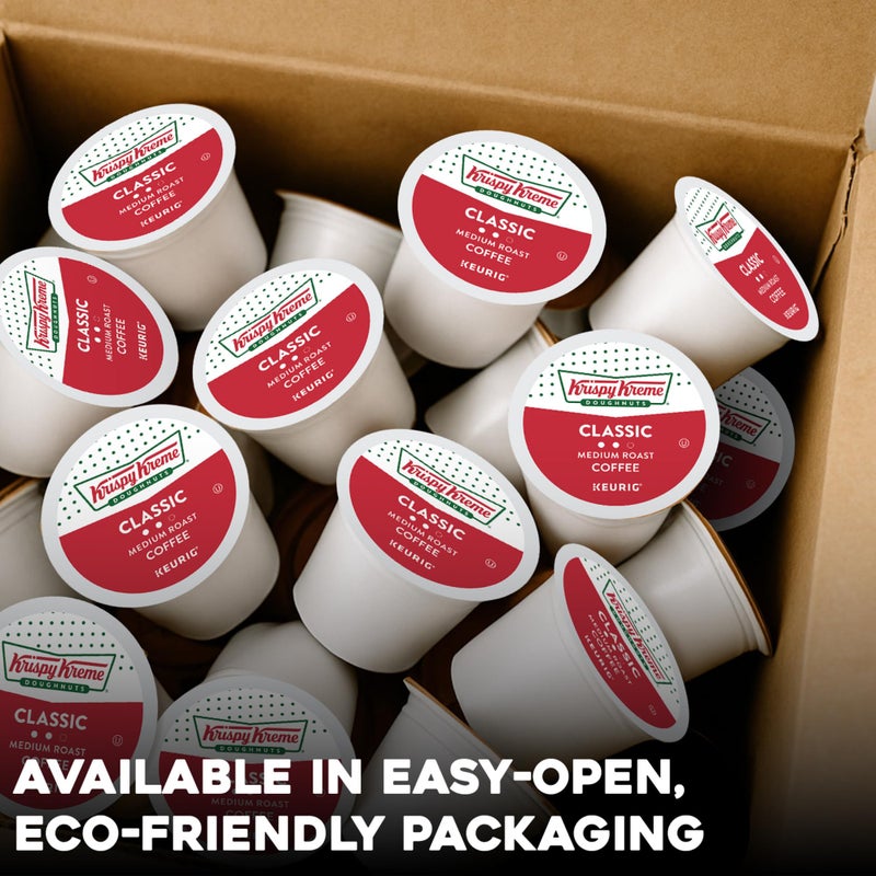 Krispy Kreme Classic, Single-Serve Keurig K-Cup Pods, Medium Roast Coffee, 12 Count (Pack of 6) - Image 4