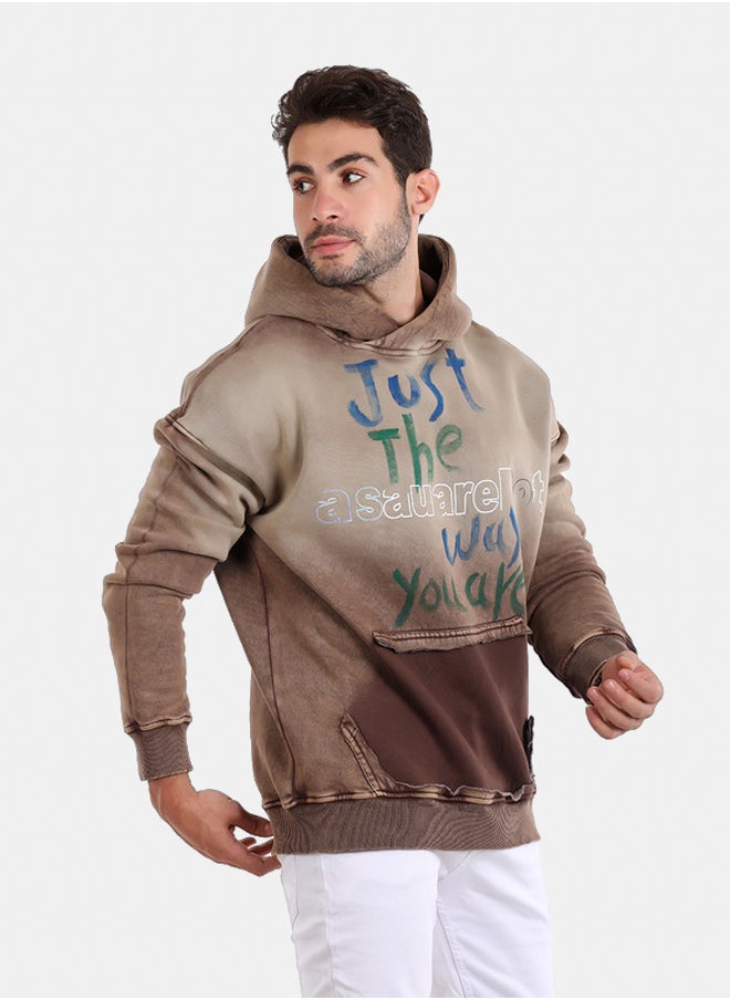 WHITE RABBIT - Heather Kangaroo Pocket Hoodie - Image 1