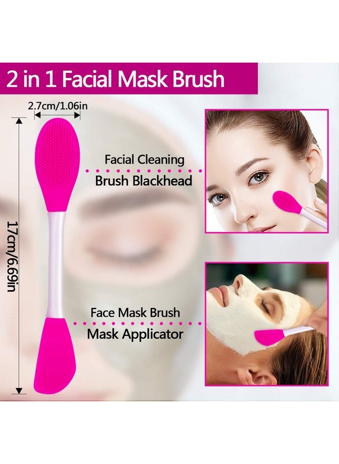 Namgznso 5Pcs Silicone Face Scrubber Set Lip Scrub Brush Silicone Face Cleansing Brush Face Applicator Tool And 2Pcs Silicone Exfoliating Face Brush For Men Women  - Image 2