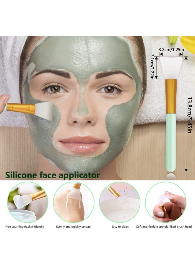 Namgznso 5Pcs Silicone Face Scrubber Set Lip Scrub Brush Silicone Face Cleansing Brush Face Applicator Tool And 2Pcs Silicone Exfoliating Face Brush For Men Women  - Image 5
