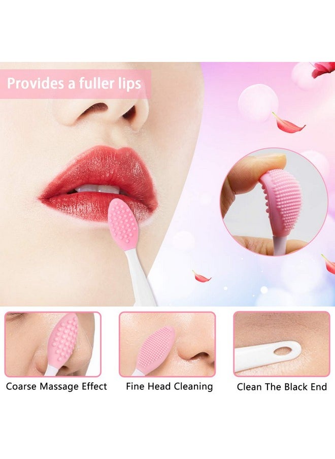 Namgznso 5Pcs Silicone Face Scrubber Set Lip Scrub Brush Silicone Face Cleansing Brush Face Applicator Tool And 2Pcs Silicone Exfoliating Face Brush For Men Women  - Image 4