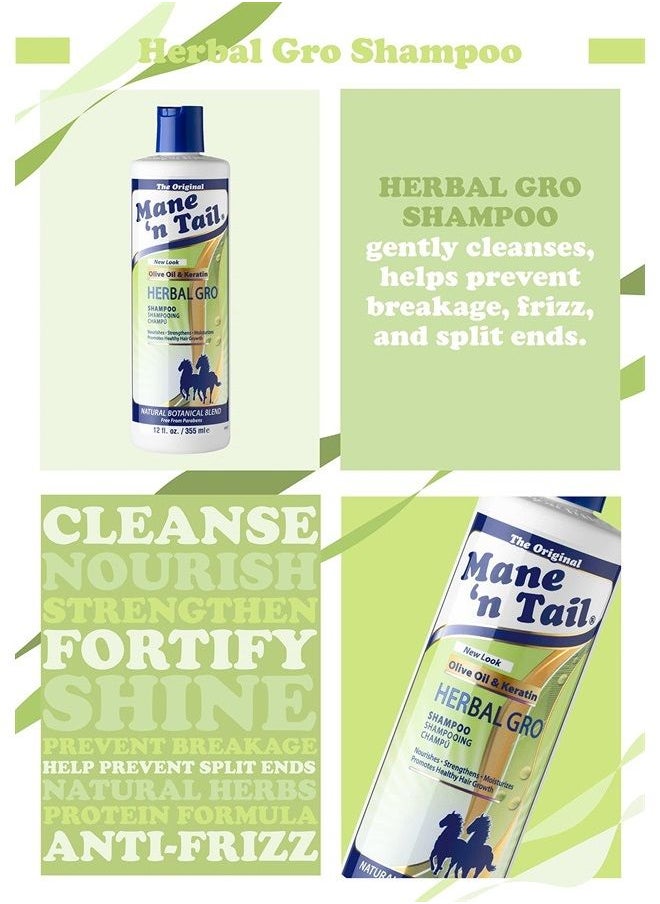 Mane 'n Tail Mane N Tail Herbal Gro Shampoo, 12 Ounce  - Image 4