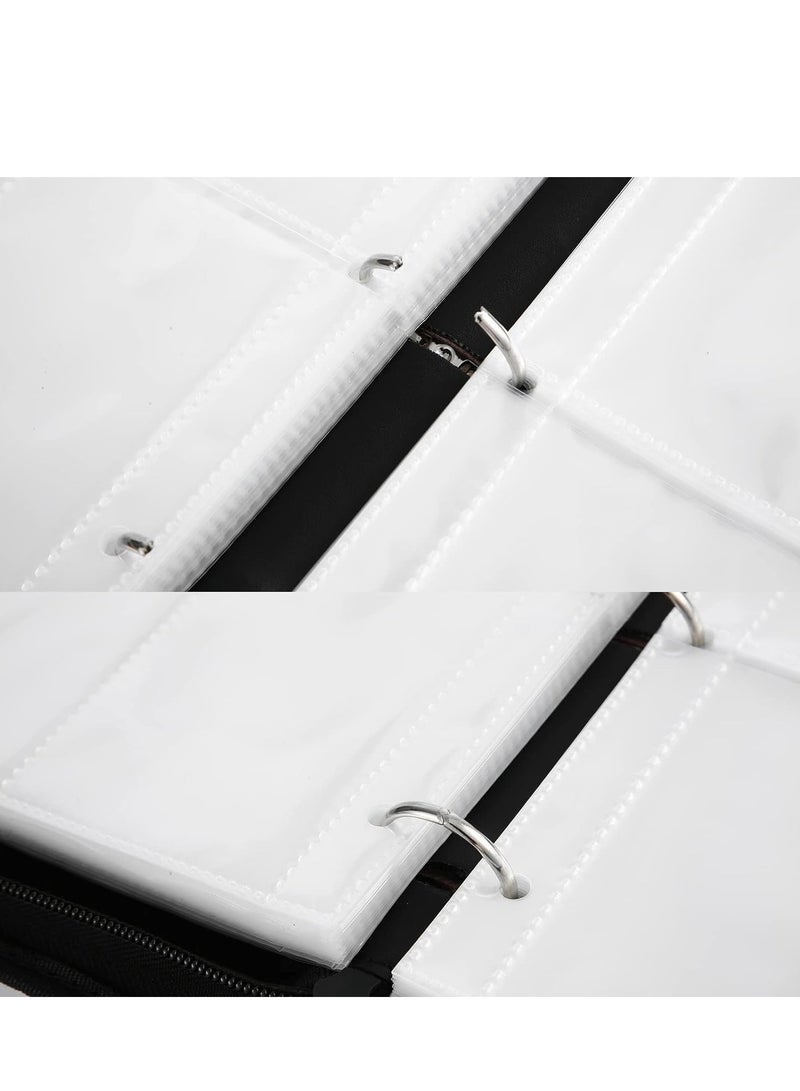 MIXDE 4-Pocket Binder Compatible with Pokemon Card, 400 Pockets Portable Trading Card Holder Collector Album with 50 Removable Sheets for Boys Girls  - Image 3