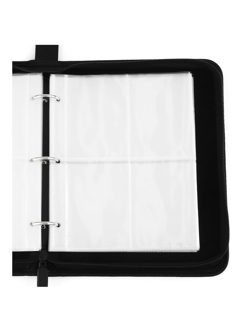 MIXDE 4-Pocket Binder Compatible with Pokemon Card, 400 Pockets Portable Trading Card Holder Collector Album with 50 Removable Sheets for Boys Girls  - Image 2