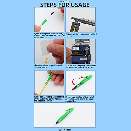 CRUISER Fiber Assembly Connector LC UPC/APC Single Mode Fiber Optic Fast Connector Adapter 5Pcs (LC/APC) - Image 3