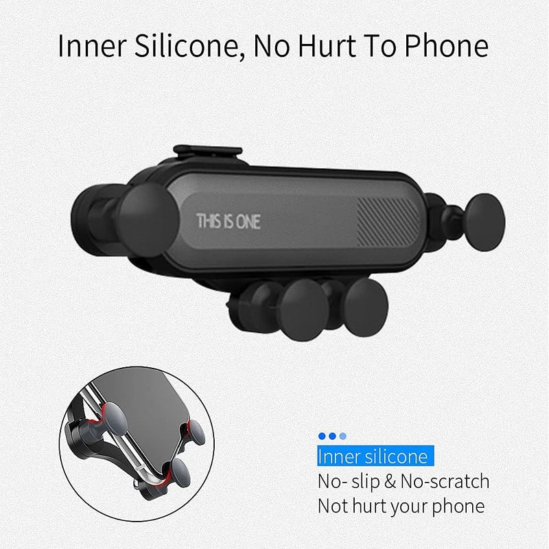 iends Ie-Ho10 Gravity Car Mobile Holder, Grey - Image 3
