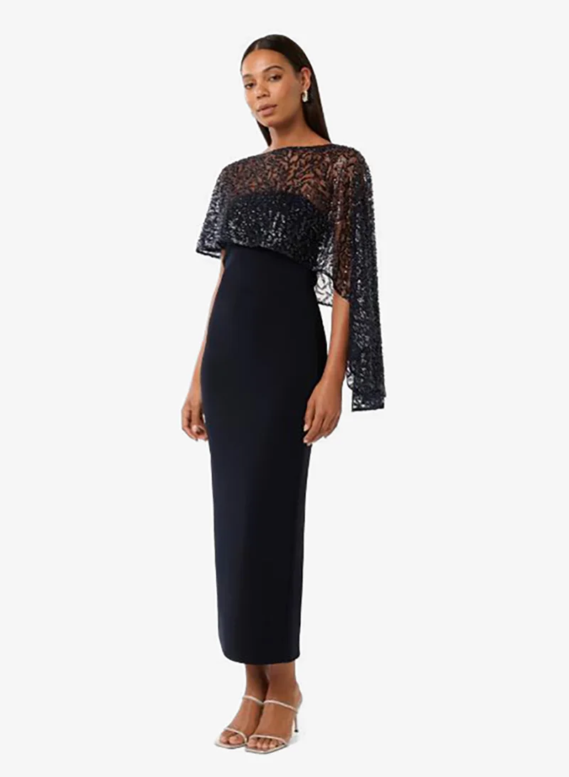 forever new  Kara Embellished Cape Bodycon Maxi Dress for Women | Best Price UAE