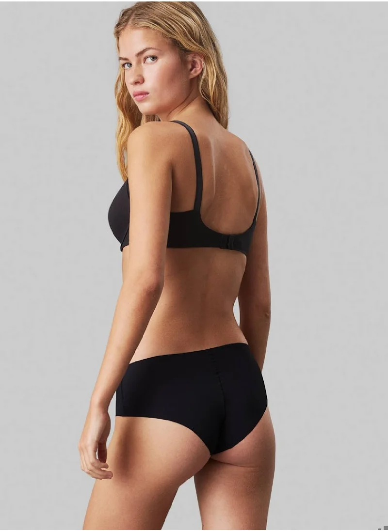 CALVIN KLEIN Women's T-Shirt Bra - Invisibles - Polyamide, Black