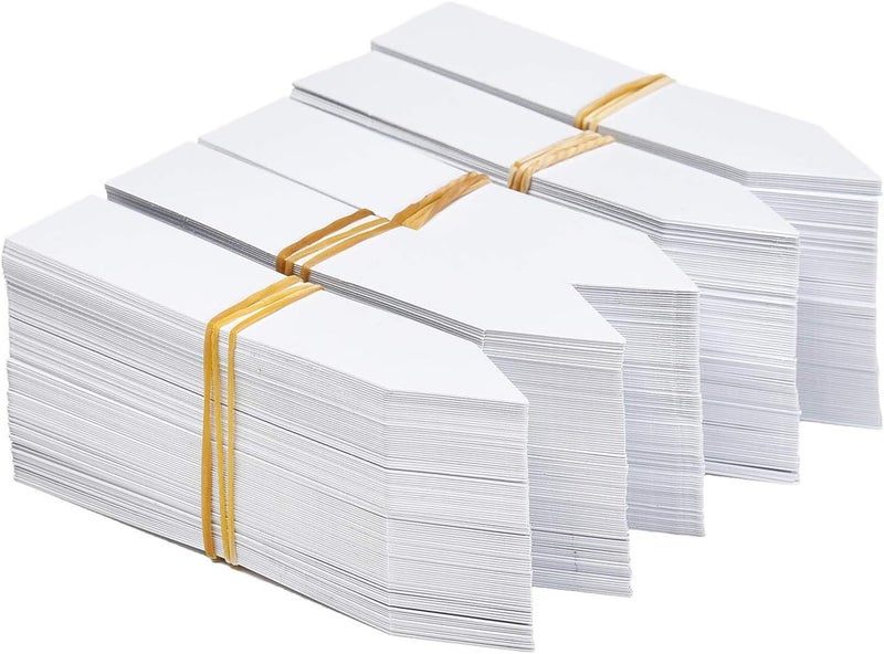 Mihey 1000 Pcs 4 Inch Plastic Plant Nursery Garden Labels Waterproof Pot Markers Garden Stake Tags, White - Image 2