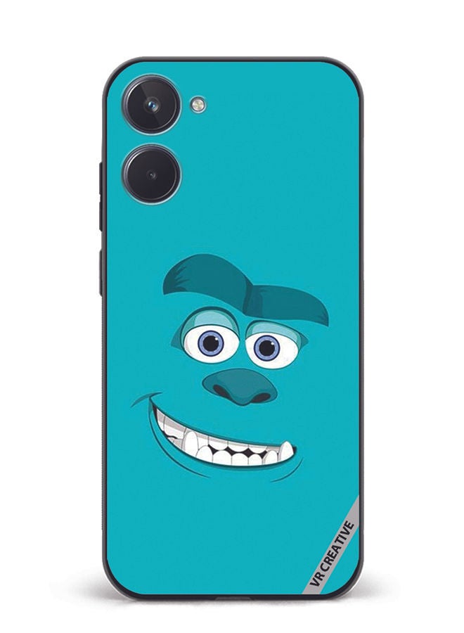 VR CREATIVE Protective Case Cover For Realme 10 Blue Monster Design Multicolour - Image 1