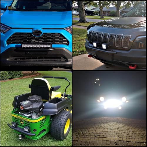 Jtron إطار لوحة ترخيص أمامي عالمي لجهاز Jtron للسيارات مع حامل مثبت لوحة الترخيص وإطار الصدام للجيب على الطرق الوعرة مع قضيب العمل LED (أسود) - Image 2