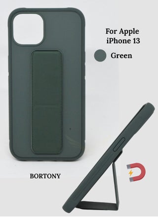 iPhone 13 Case Magnetic Stand & Holder, Premium Silicone Hand Strap Grip, Car Mount Kickstand And Finger Grip Case Cover For Apple iPhone 13 - pzsku/Z84A8173C9F39C31444B2Z/45/_/1655562996/9f385589-ba24-4eb0-b1c3-59725e7d3e4a