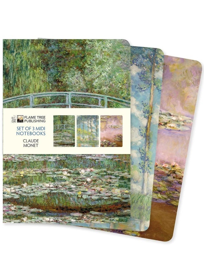 Claude Monet Set of 3 Midi Notebooks 