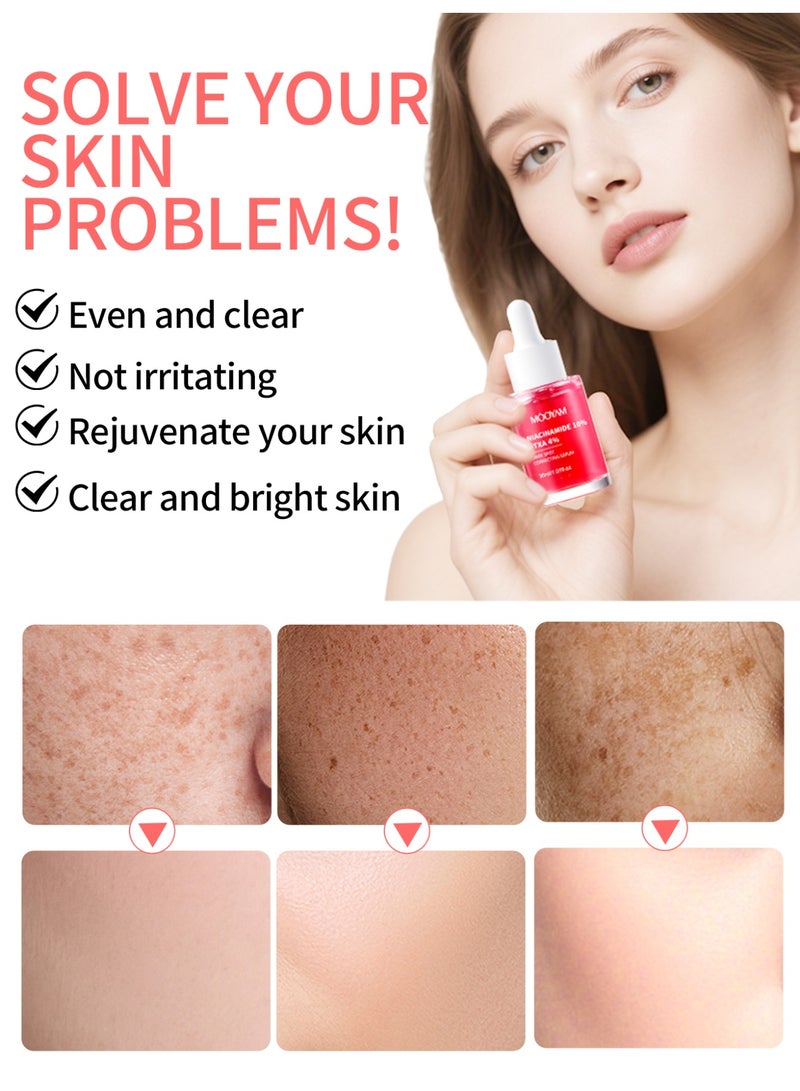 MOOYAM Niacinamide 10% + Txa 4% Serum, Dark Spot Correcting Serum 30Ml for Post-Acne Marks Acne Scars Hyperpigmentation and Even Skin Tone Fragrance-Free - Image 5
