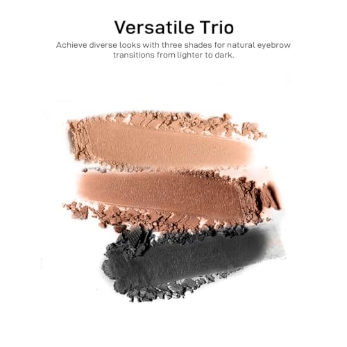 Multibrite Blush Highlighter & Contour Palette 3 in 1 Makeup Powder Set Compact Powder Blush Highlighter Silky Smooth Face Blush Cheek Tint, Moisturizing Luminizer for Women (M02 (02 Dark Brown)) - Image 5