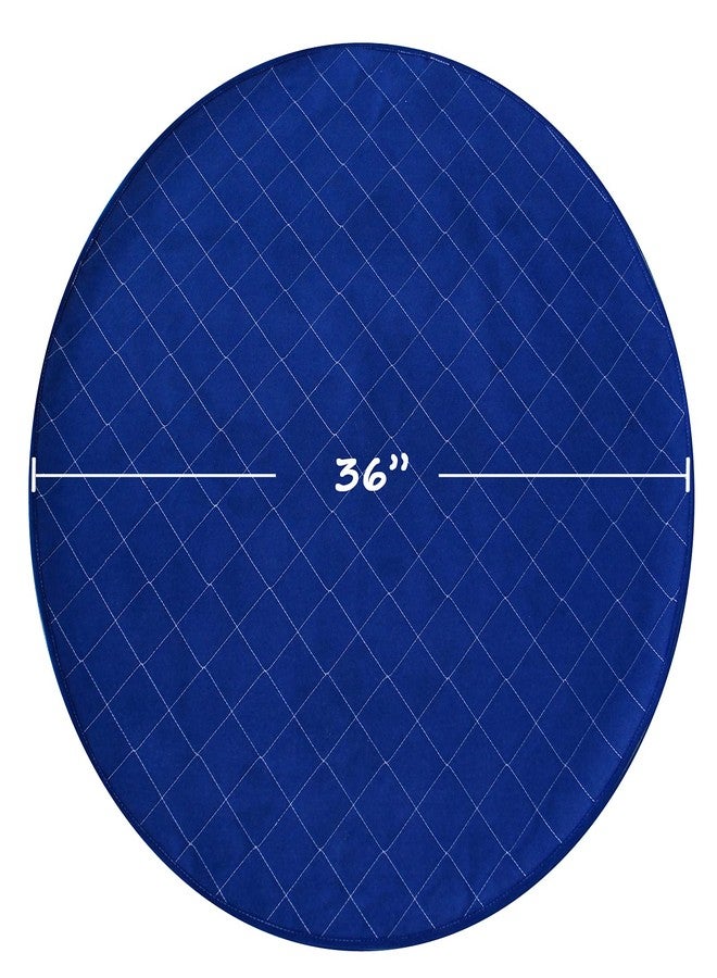 Coldwind Washable Pee Pads for Dogs, Reusable 36" Round Whelping Pads, Whelping Box for Dogs, Puppy Training Pads with Non-Slip Back for Playpen/Crate, Dog Housebreaking Absorption Pad - Image 5