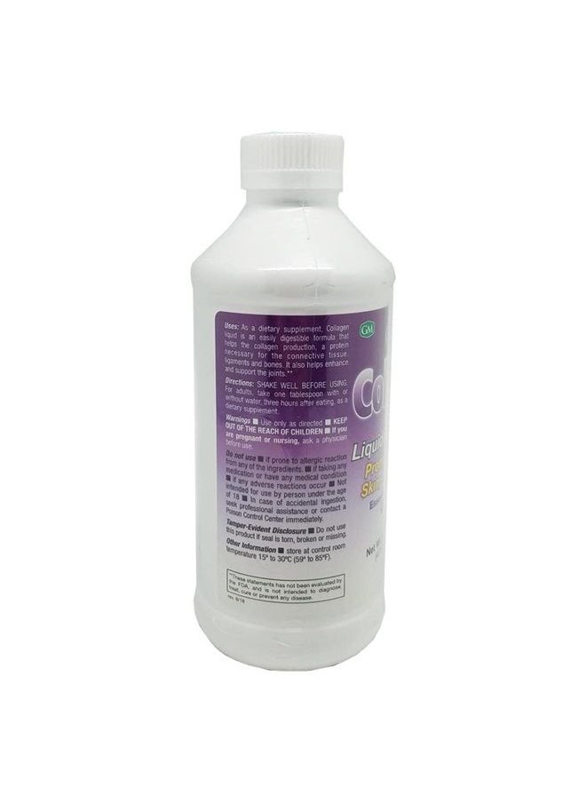 Germa Liquid Collagen Dietary Supplement. Anti-Aging, Helps Skin Stay Supple. Improves Hair and Nail Growth. With Vitamin C. Strawberry Flavour. 16 Oz.  - Image 2