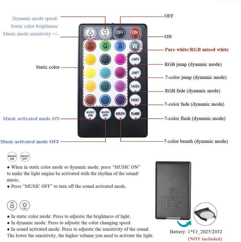 AKEPO 16W Fibre Optic Lights Star Ceiling Light Kit Music+APP Control for Home & Car, RGBW Sound Sensor Light Source with 28key RF Musical Remote Control and Fiber Cable 550pcs 0.75mm 13.1ft/4m - Image 2