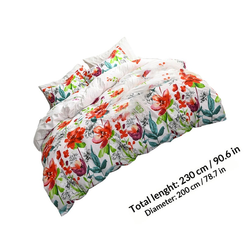 1 Set Floral Bedding Kit Three-piece Bedding Decorative Household Bedding - Image 2