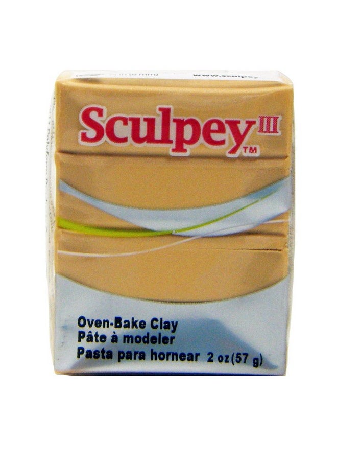 Sculpey - Iii® Polymer Ovenbake Clay Jewelry Gold Non Toxic 2 Oz. Bar Great For Modeling Sculpting Holiday Diy Mixed Media And School Projects.Perfect For Kids & Beginners! - Image 1