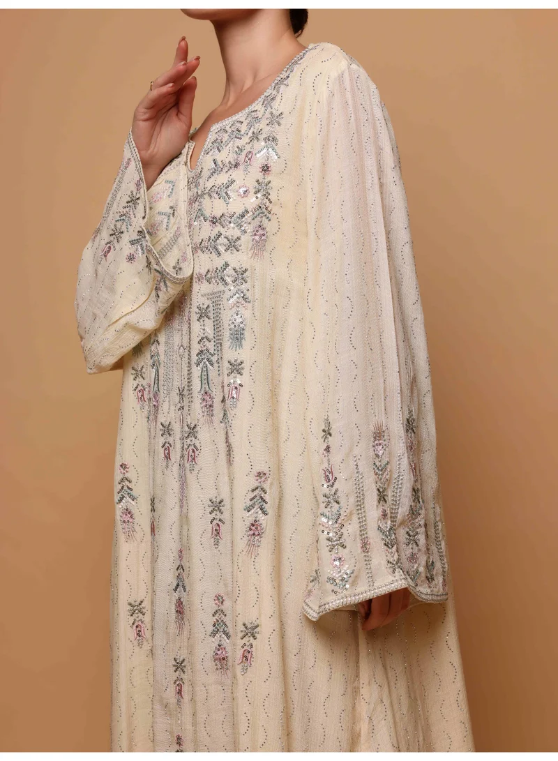 اكسا جلابية اككسا نهلة IK4030 بيج