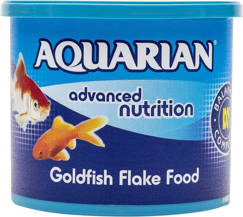 Aquarian Complete Food, Aquarium Flake Food for Goldfish, Pack of 1 (1 x 200 g) - Image 1
