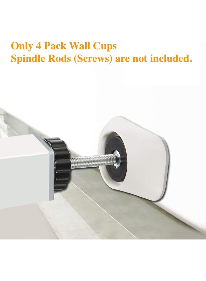 vmaisi Vmaisi Baby Gate Wall Cup Protector Make Pressure Mounted Safety Gates More Stable - Wall Damage-Free - Fit for Doorway, Door Frame, Baseboard - Work on Dog & Pet Gates (White) - Image 4