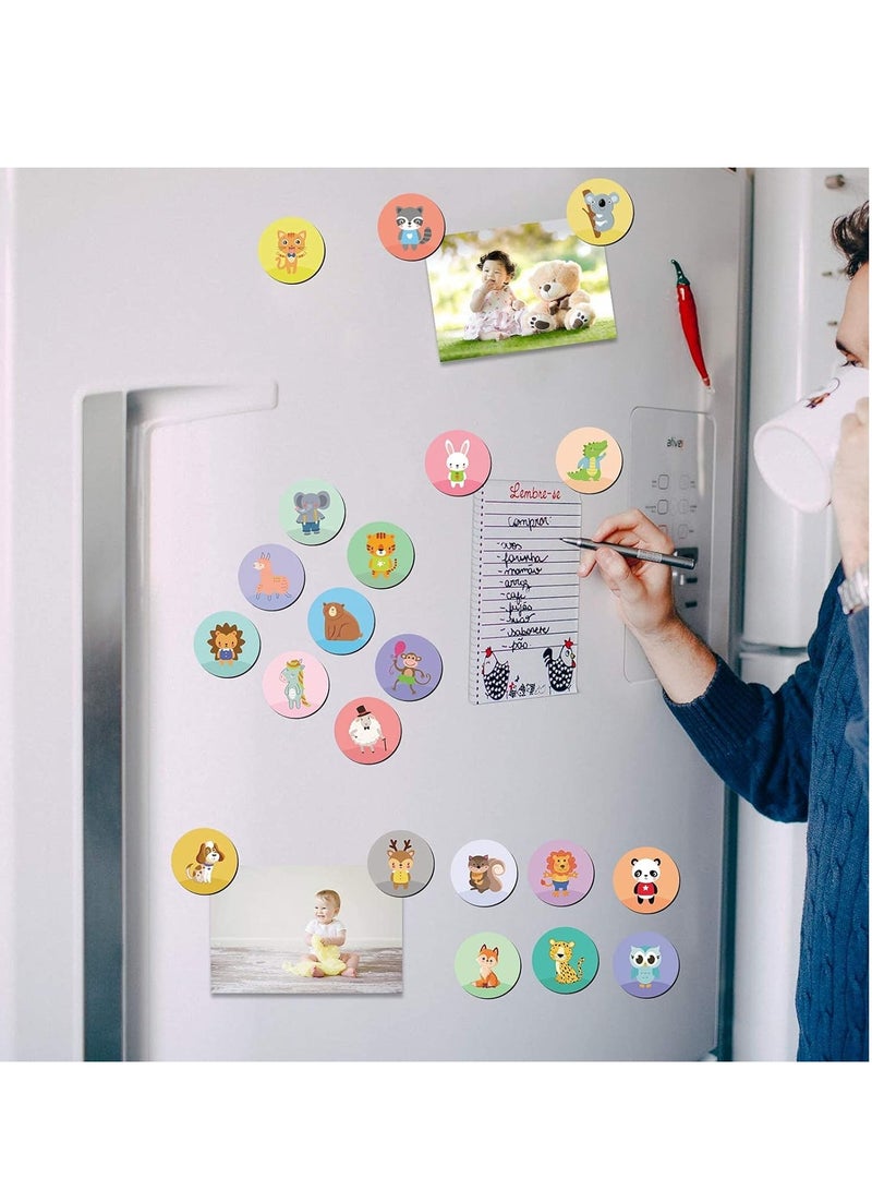 Zikra Animal Magnets for Refrigerator Decorative, 28Pcs Fridge Lockers Magnets, Kitchen Iron Office Whiteboards Suitable for Adults - Image 2