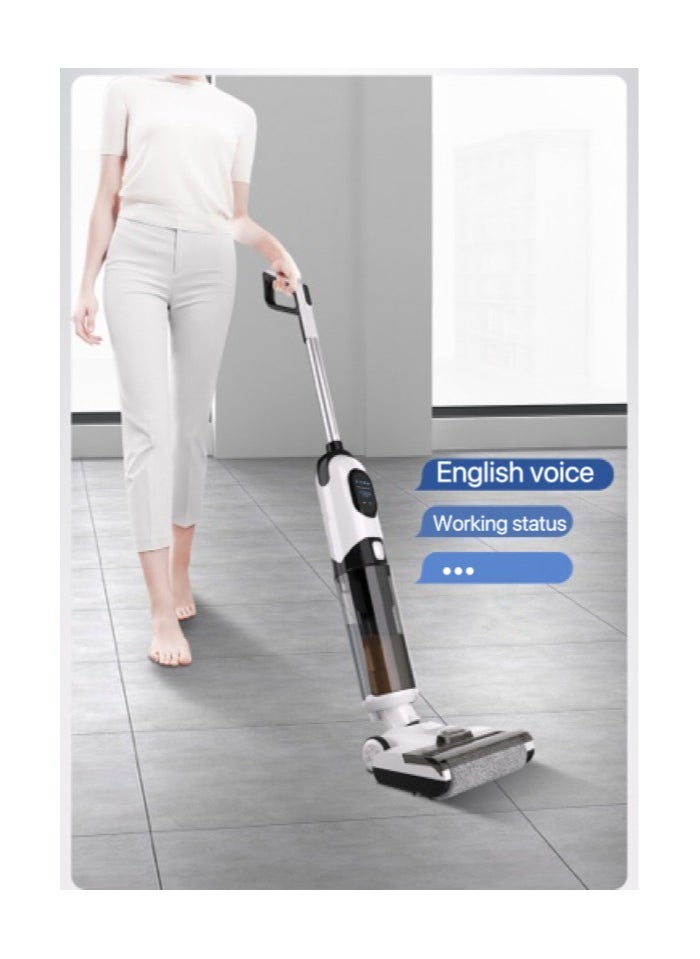 Ayeeb - Cordless Smart All-in-one Multi-Surface Total Floor Scrubber Carpet Cleaning Machine,Wet Dry Vacuum Roller Brush Mop,Multifunctional Versatile Kitchen Waste Auto Clean Self-driven Portable Lightweight - Image 1