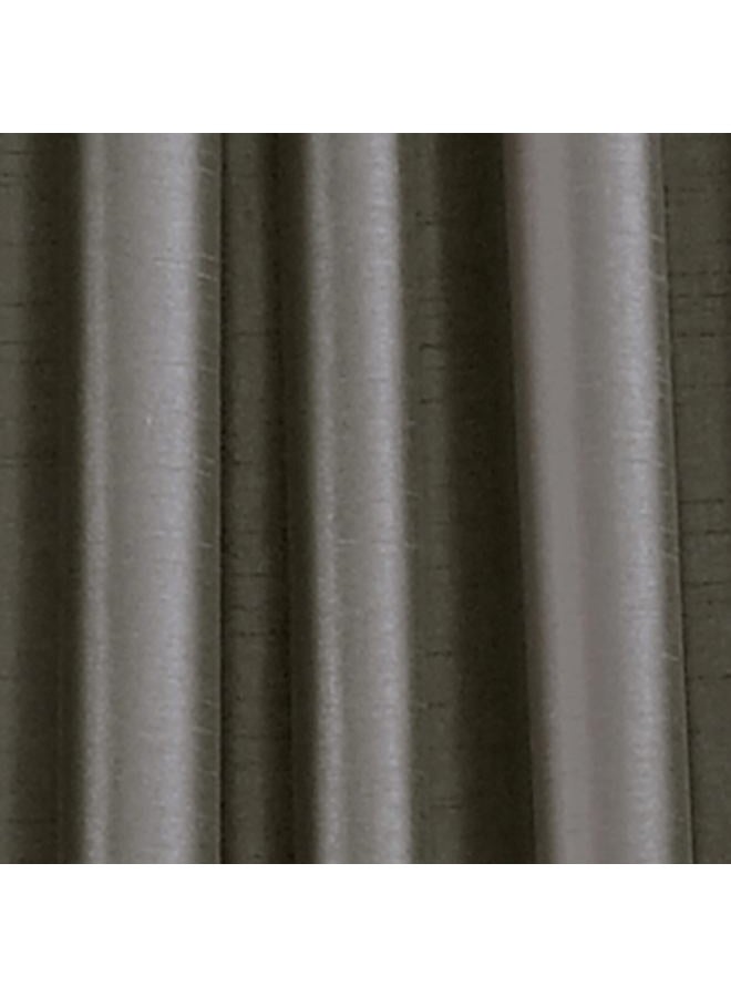 Curtainworks Marquee Faux Silk Pinch Pleat Curtain Panel, 30 by 108", Pewter - Image 5