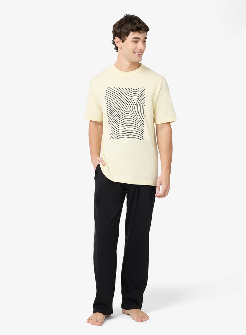 Seventy Five Nightwear T-Shirt and Pant Set - Image 1